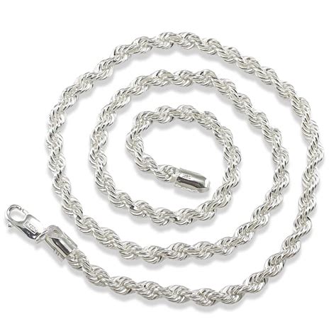 Taraash 925 Sterling Silver Rope Chain For Men