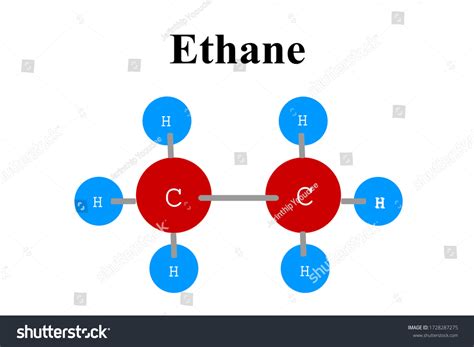 Ethane Molecule C2h6 Structure Stock Illustration 1728287275 | Shutterstock