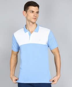 Allen Solly Colorblock Men Polo Neck Black T-Shirt - Buy Allen Solly ...