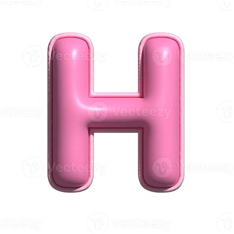 Letter H pink alphabet glossy 22281559 PNG