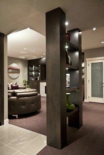 creative pillar decoration in living room