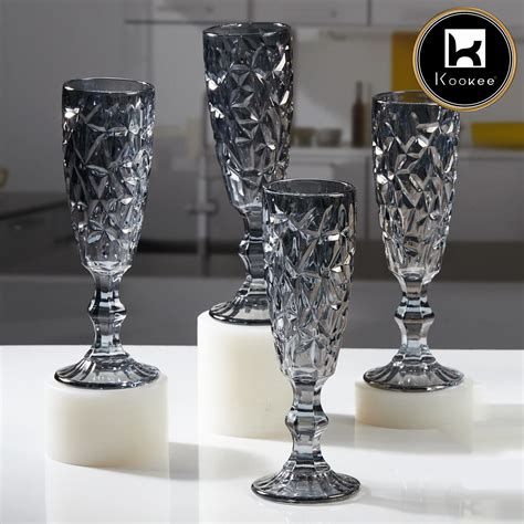 Kookee Crystal Glassware Wine Glass for drinking Sparkling White Wine ...