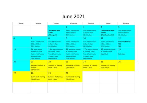2021 Calendar - OSWEGO EAST HIGH SCHOOL MENS CROSS COUNTRY AND TRACK ...