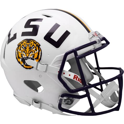 Riddell LSU Tigers Full Size Authentic Helmet White