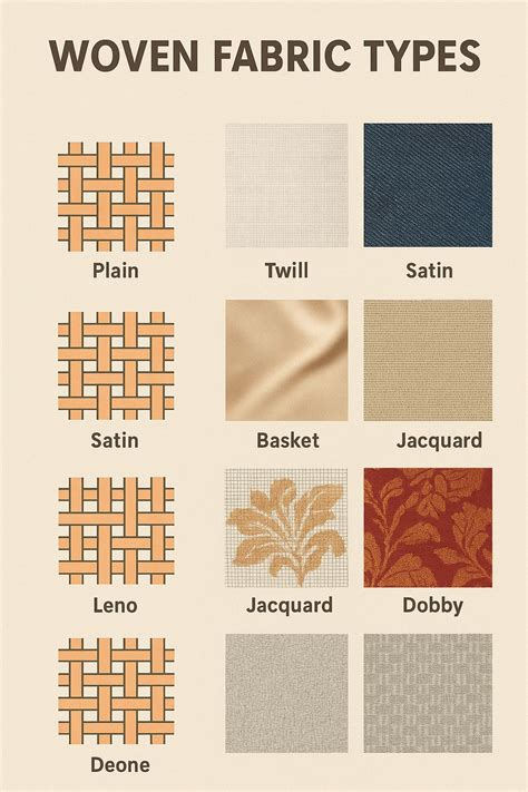 🧵 Woven Fabric Types Definition: Woven fabric is made by interlacing two sets of yarns Warp ...
