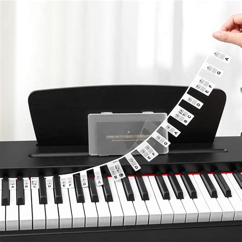 Buy Removable Piano Keyboard Note Labels, 88-Key Full Size Piano ...