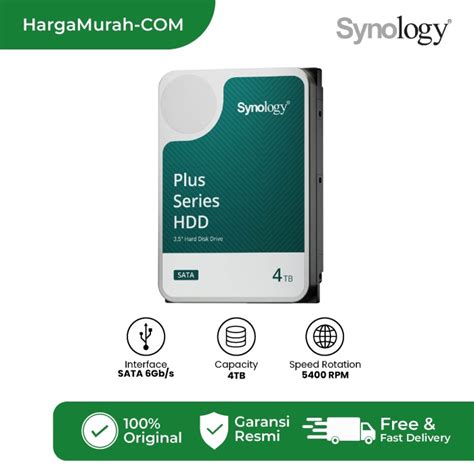 Jual Synology HAT3300 4TB 3.5 Inch SATA Harddisk Enterprise NAS HAT3300 ...