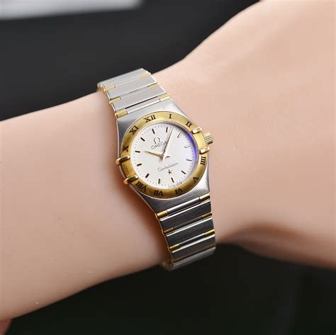 Omega Constellation 18K Gold/SS Watch 23MM Quartz Womens | Property Room