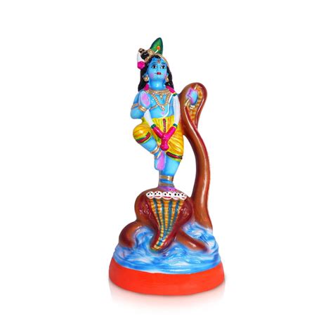 Krishna Murti Kalinga Narthanam Paper Mache Golu Bommai - 17 X 8 Inche ...