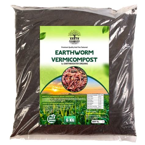 Earth Booster Earthworm Vermicompost For Plants 5 KG Healthy Growth ...