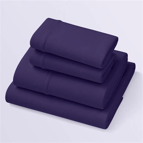 Purple SoftStretch Sheets, King/Cal King, Bamboo Sheets, Moisture ...
