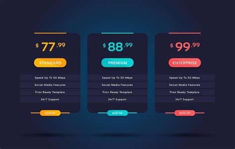 Pricing Table Design 的图像结果