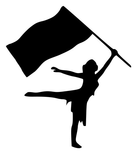 Color Guard Silhouette at GetDrawings | Free download