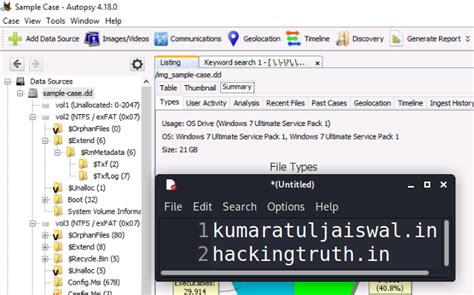 Learn how to use Autopsy to investigate artifacts from a disk image ...