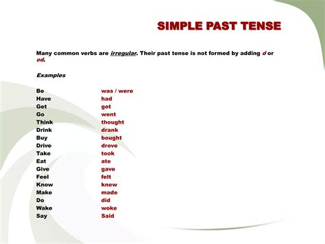 Simple past tense | PPTX