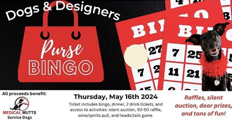 Dogs and Designers - Purse Bingo, Delaware Township Community Center ...
