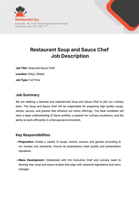 Free Chef Templates to Edit Online