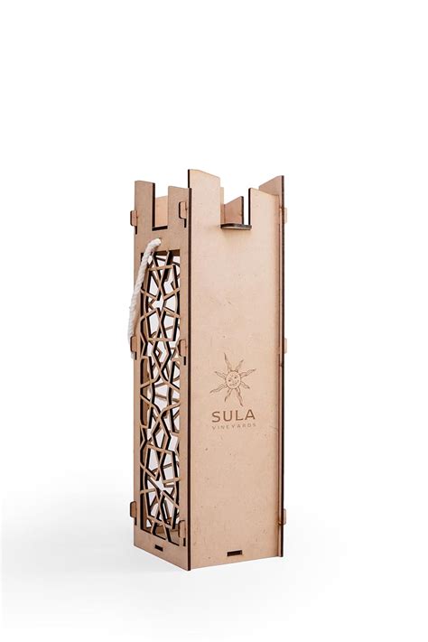 SULA VINEYARDS MDF Wine Bottel Box, Laser Cut Wine Box,HOLDS 1 STANDARD ...