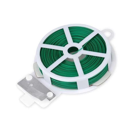 Plastic Twist Tie Wire Spool with Cutter for Garden Yard Plant 50m ...