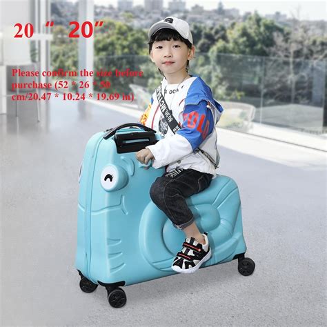 CNCEST 20 Kid's Ride-On Travel Suitcase with India | Ubuy
