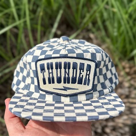 Youth OKC Thunder Bolt - Blue Checker - Blue Seven