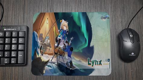 Credit Merchandise| Honkai Star Rail Lynx | Game/Anime Mouse Pad (23 x ...
