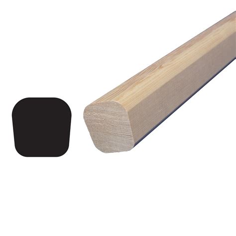 Buy 1-716 in. x 1-716 in. x 96 in. Hemlock Wood Stair Railing Moulding ...