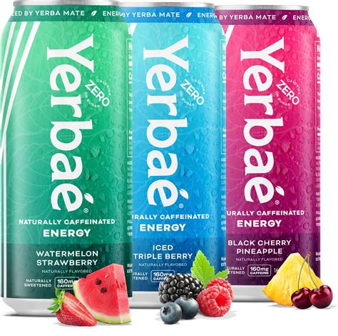 Yerbaeenergy Beverage Variety Power Pack 0 Sugar 0 Calories 0 ...