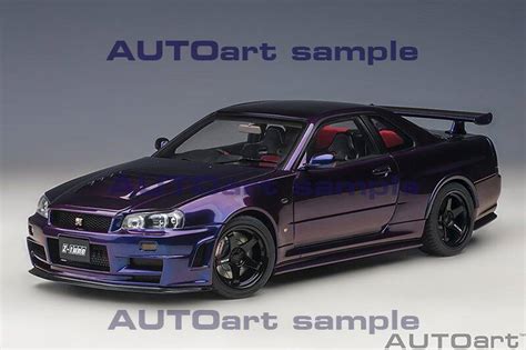 PRE-ORDER Nissan Skyline GT-R R34 Z-Tune Midnight Purple AUTOart 1:18 ...