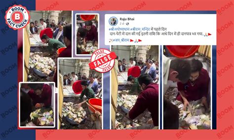 Video of Overflowing Donation Box From Rajasthan Falsely Shared As Ram ...
