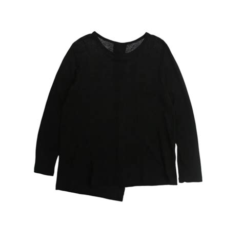 "Y's" black woven design asymmetry cut sewn 【COOT-3020】 | cv