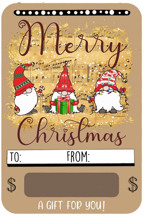 Christmas Money Holder Cards FREE Printable | FREE Printables