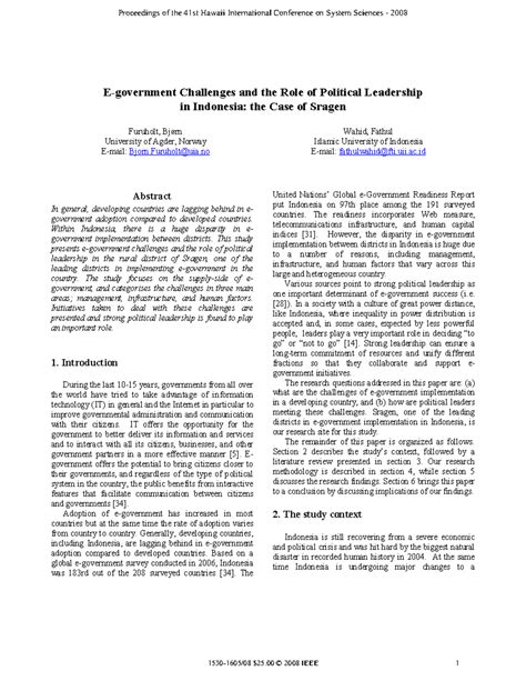 E Government Challenges and the Role of - E-government Challenges and ...