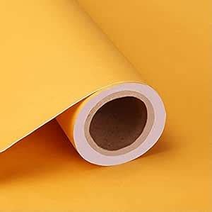 SUNBIRD Light Yellow Wallpaper Matte Textured Peel and Stick Wallpaper ...