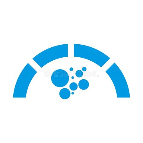 Half Circle Loading Swoosh Vector Design on Blue Color Shades Stock ...