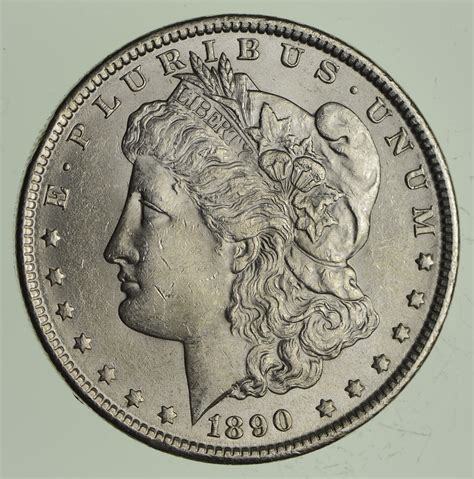 AU/Unc - High Grade 1890 Morgan Silver Dollar | Property Room