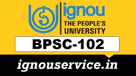 BPSC-102 Solved Assignment English Medium 2022-23