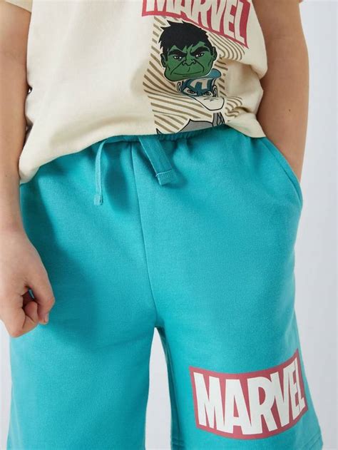 Brand Threads Kids' Avengers T-Shirt & Shorts Set, Natural/Green