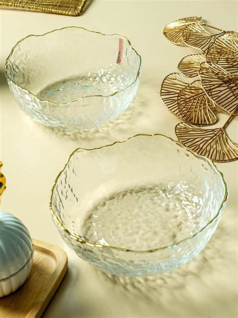 Buy Goodhomes Goodhomes Color Glass Bowl (Set of 2pcs) DX4007AG-2 ...