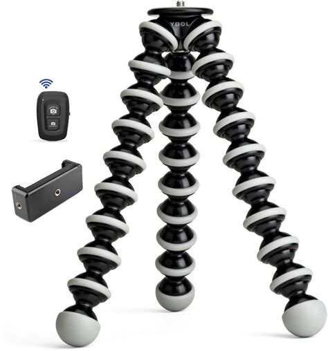KSD Portable Gorilla Tripod with Phone Mount & Remote, Flexible Tripod ...