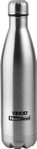 VINOD STAINLESS Classic Stainless Steel Water Bottle, 1000 ml, Silver ...