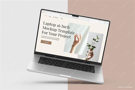 Premium PSD | Macbook pro laptop device 16 inch display mockup template