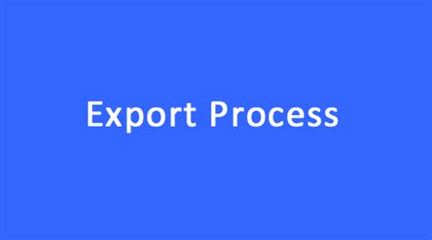 Image result for Export Process