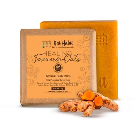 Buy Nat Habit Turmeric Oats Bath Butter Soap | Ayurvedic Body Tan ...
