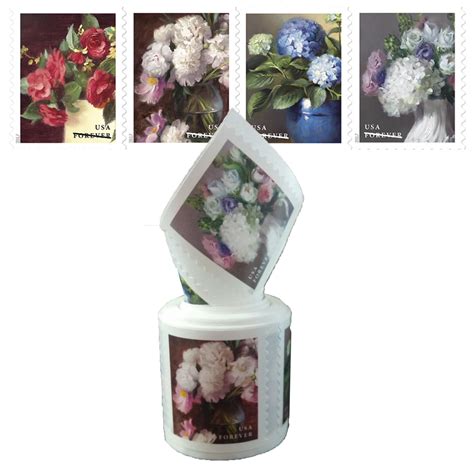 Flowers from the Garden Coil of 100 USPS First Class India | Ubuy