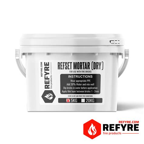 Fire Brick Mortar (Dry) | REFYRE Fire Products | Shop Online