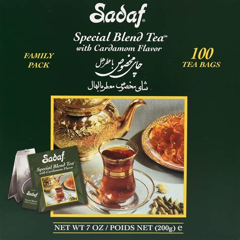Sadaf Special Blend Cardamom Tea Bags - Ceylon Black India | Ubuy