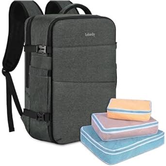 Buy Lubardy 5 Compartments Travel Backpack For Men Women 17 Inch Flight ...