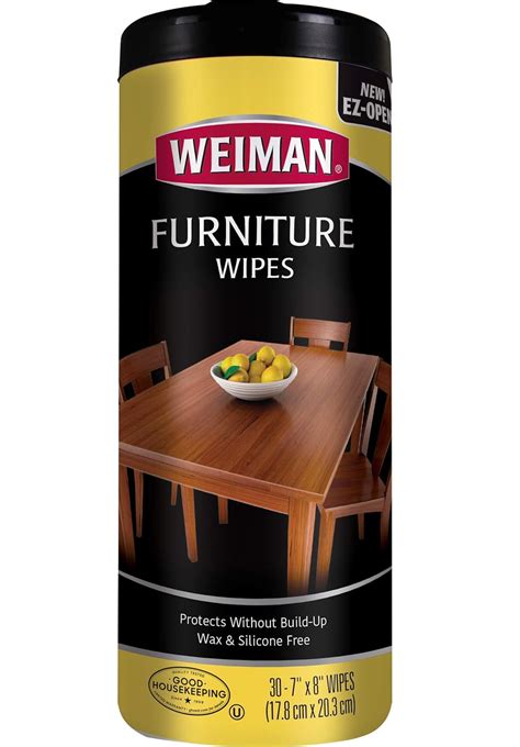 Amazon.com : Weiman Wood Cleaner and Polish Wipes - Non Toxic For ...