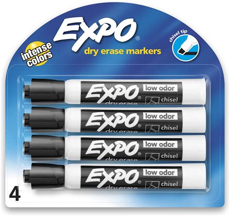 Amazon.com : EXPO Low Odor Dry Erase Markers, Chisel Tip, Assorted ...